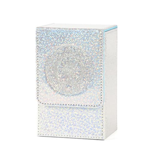 Liuselly Storage Pouch, Sun & Moon Tarot Card Storage Box, PU Leather Tarot Card Storage Case, Portable Card Container, Game Deck Holder, Durable