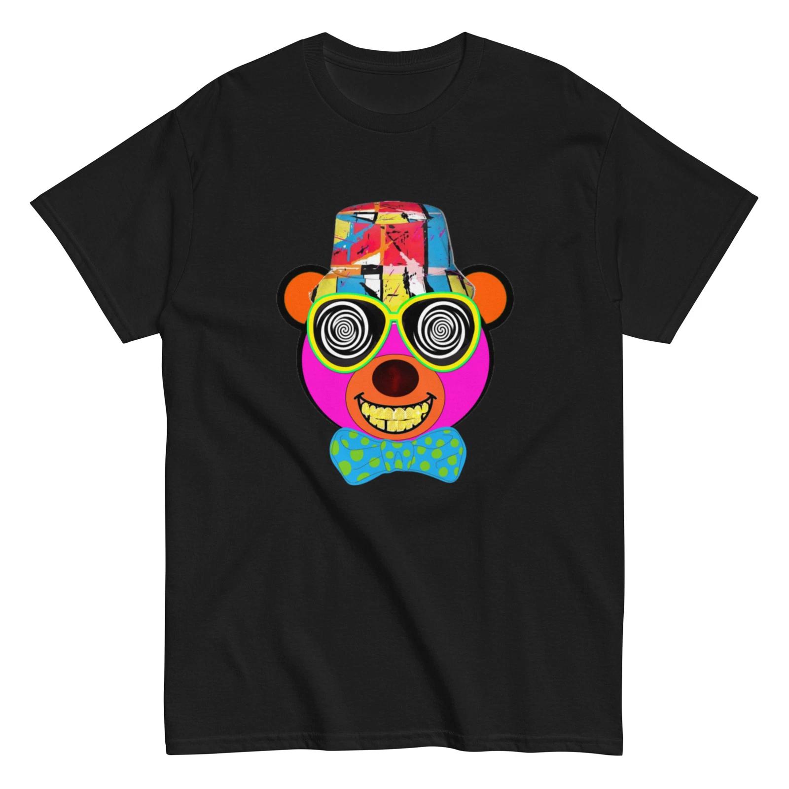 Hypnotic Bear Graphic Art Adult T-Shirt (Unisex) XL