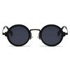 New Vintage Small Round Frame Fashion Sunglasses Steampunk Personality Hip Hop Sunglasses