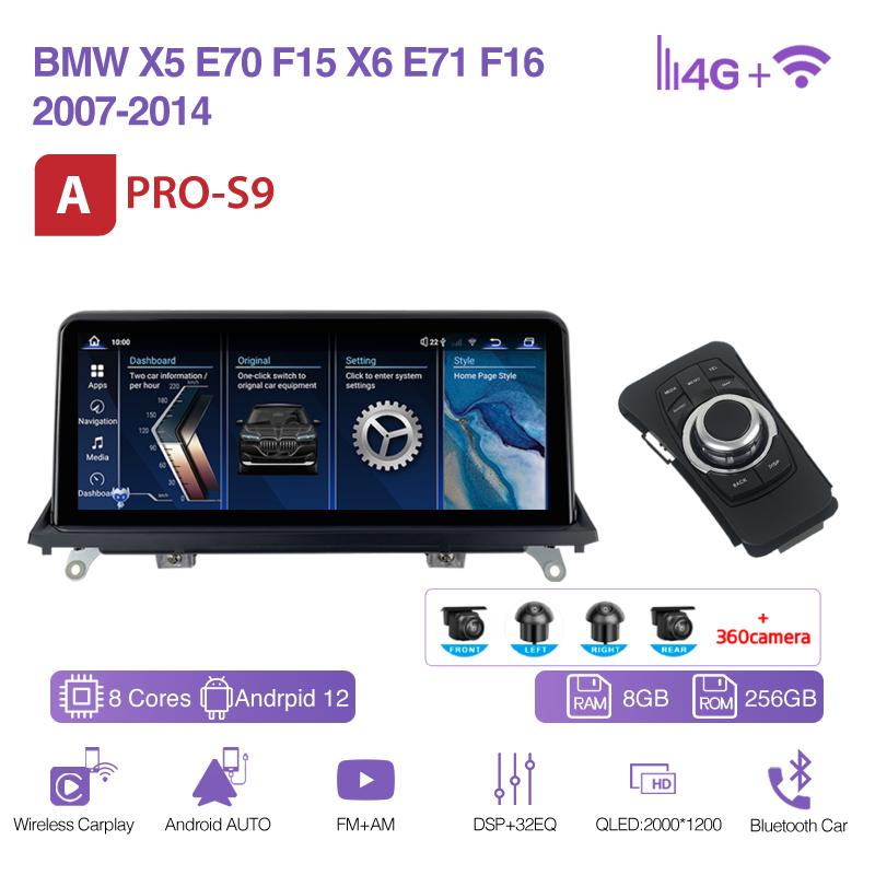 10.25Inch Car Multimedia Video Player For BMW 3 Series E90/E91/E92/E93 2007-2012 GPS Navigation Radio CarPlay 4G 360Camera