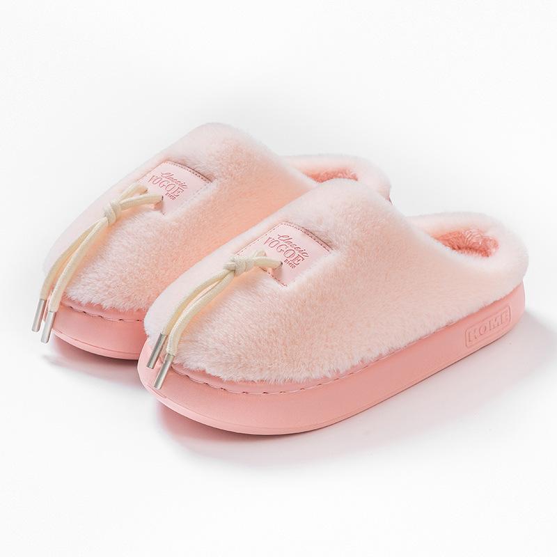 Cotton slippers autumn and winter thick-soled indoor home use lightweight velvet warm couple shoes