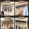 Wall Mounted Hooks Rack Punch Free Kitchen Utensils Storage Row Hook Holder Bathroom Robe Towel Coat Hangers Multi-Purpose Hooks