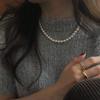 Elegant White Pearl Necklace Set: Multi-Spec Choker & Sweater Chain for Women