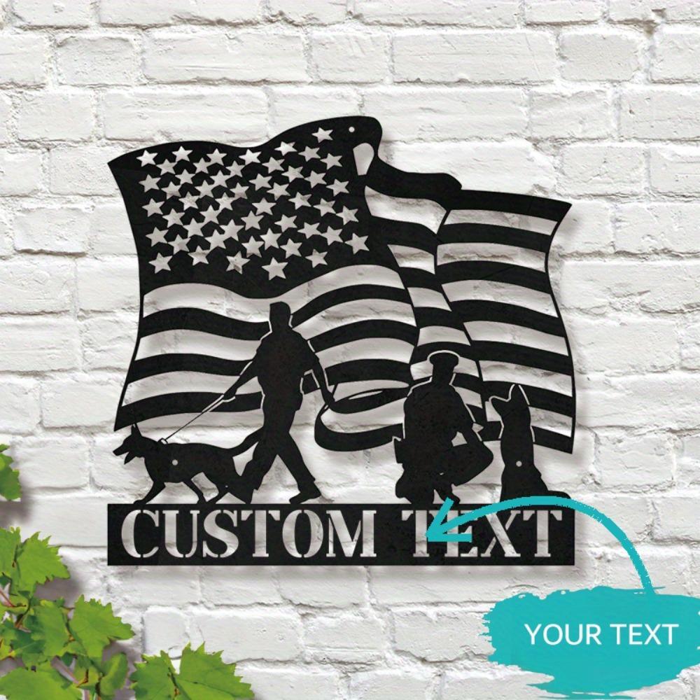 HELLOYOUNG Firefighter Metal Sign Custom Name Tribute Wall Art Fire Heroes Honor Gift