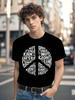Payeah Wo Inspirational Quote T-shirt - Black Casual Short Sleeve Round Neck Tee with Peace Love Hope Kindness Design