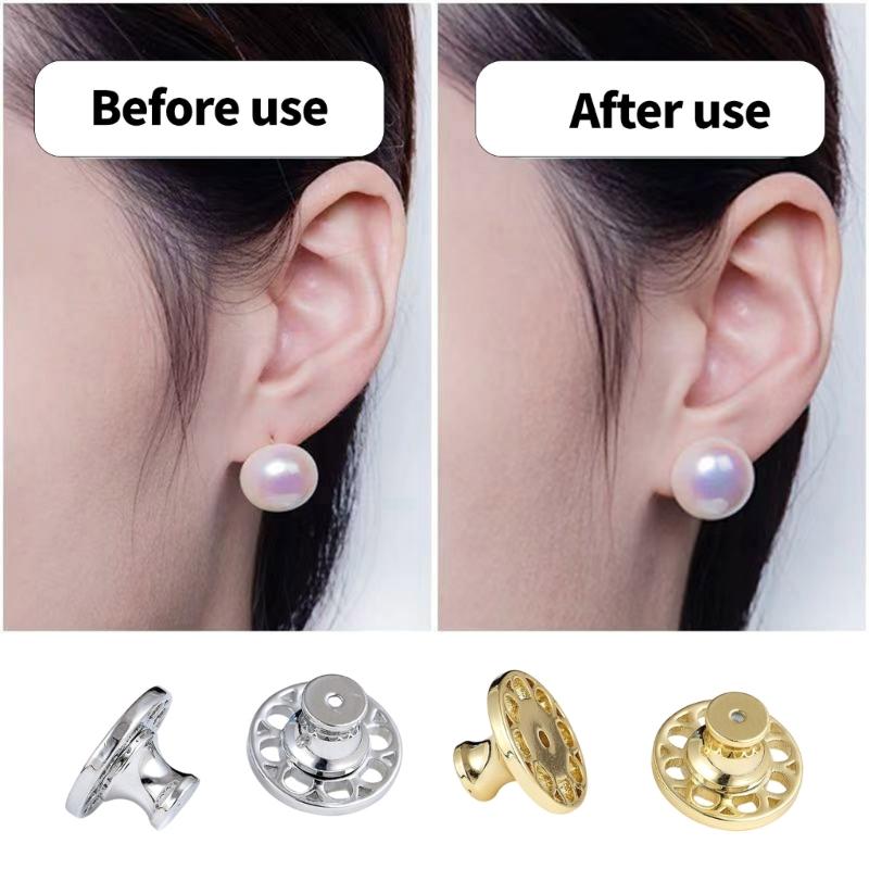 Sturdy Copper Earring Support Backs For Preventing Jewelry Slippage Secure Grip Design For Earrings