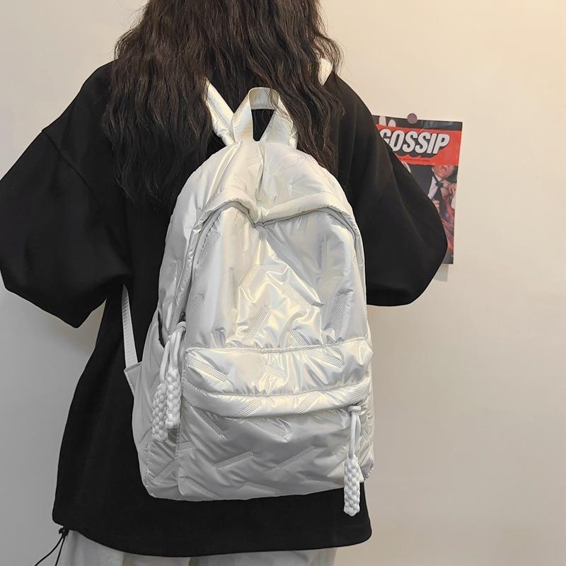 Schoolbag1011 Spring New School Bag Tide Korean Version Versatile Large Capacity Student Backpack Outdoor Travel College Style Backpack