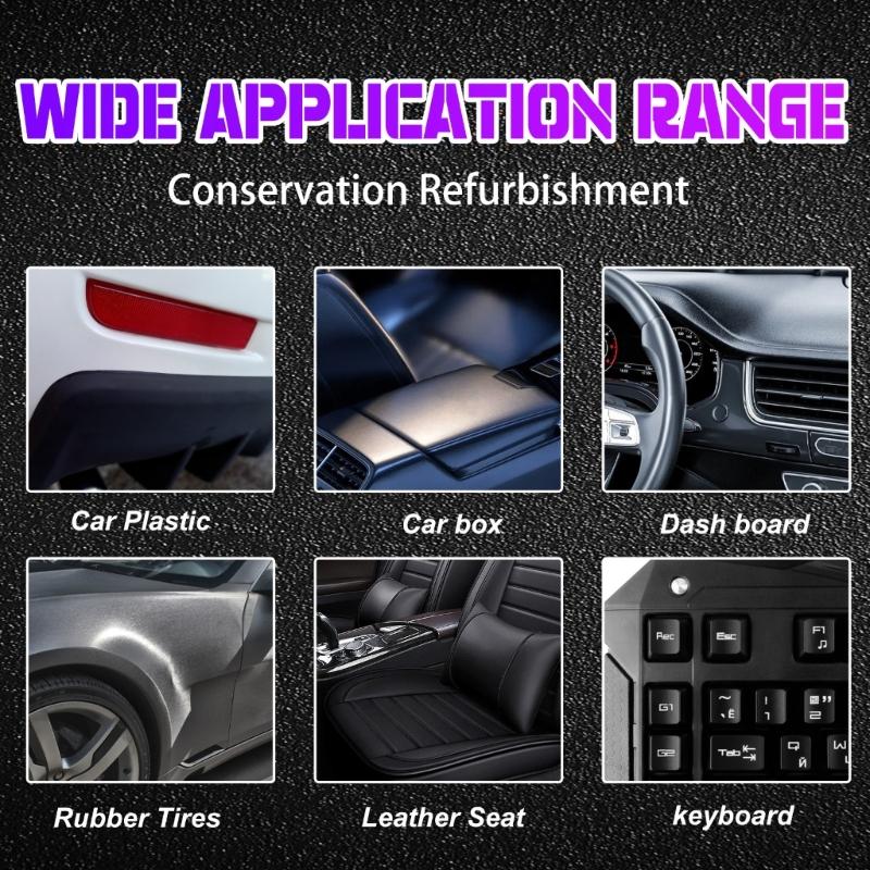 Vehicle Plastic Rejuvenation Revitalizing Agent Set for Long Lasting Gloss & Color Restoration, Strong Weather Resistant