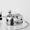 Elegant Silver Electroplated Sturdy Resin Tissue Holder Enhancing Living Room or Office Ambiances Decoration Use