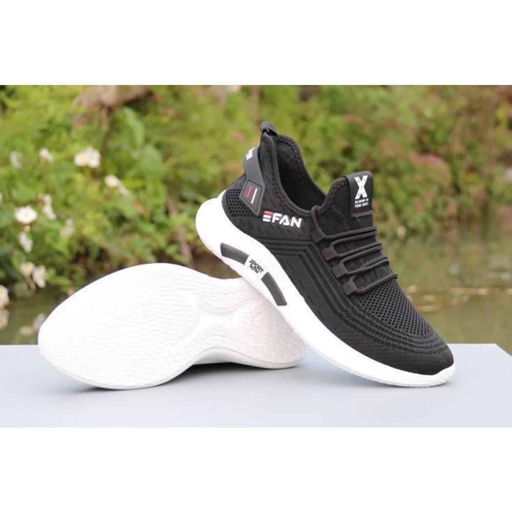 Мужские модные тканые вязаные дышащие кроссовки — фото 17