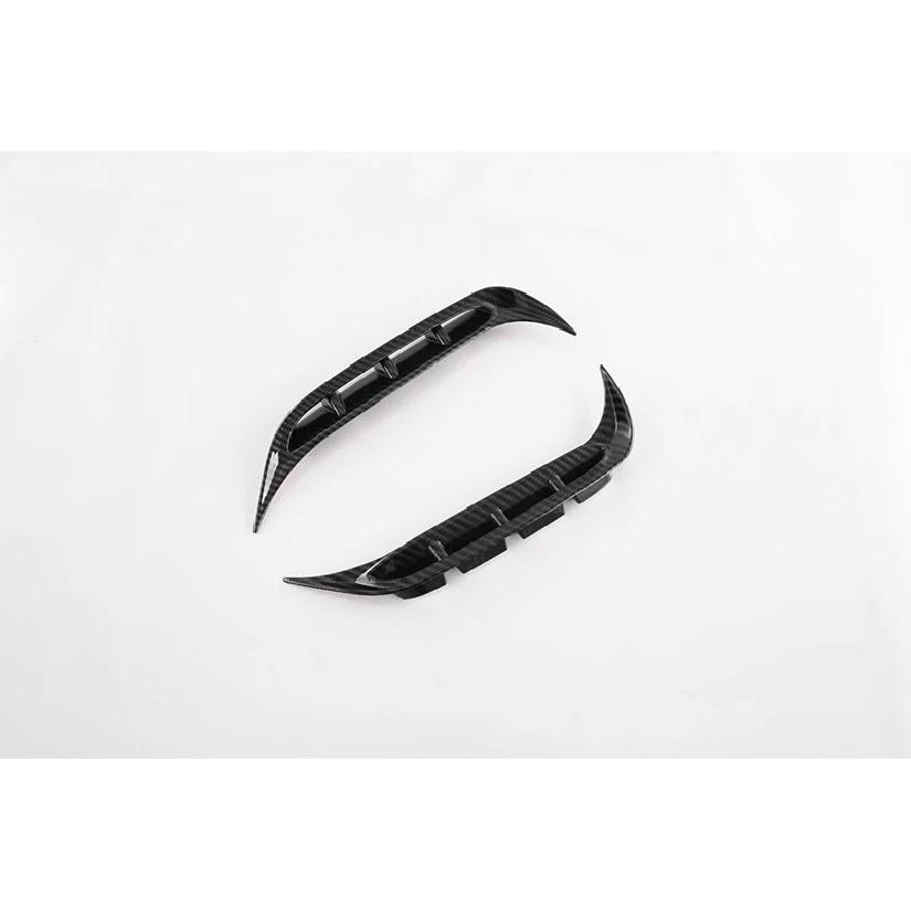 Korea version For Kia Sportage NQ5   Carbon Fiber Style Front Fog Light Lamp Cover Trim Molding Bezel Garnish