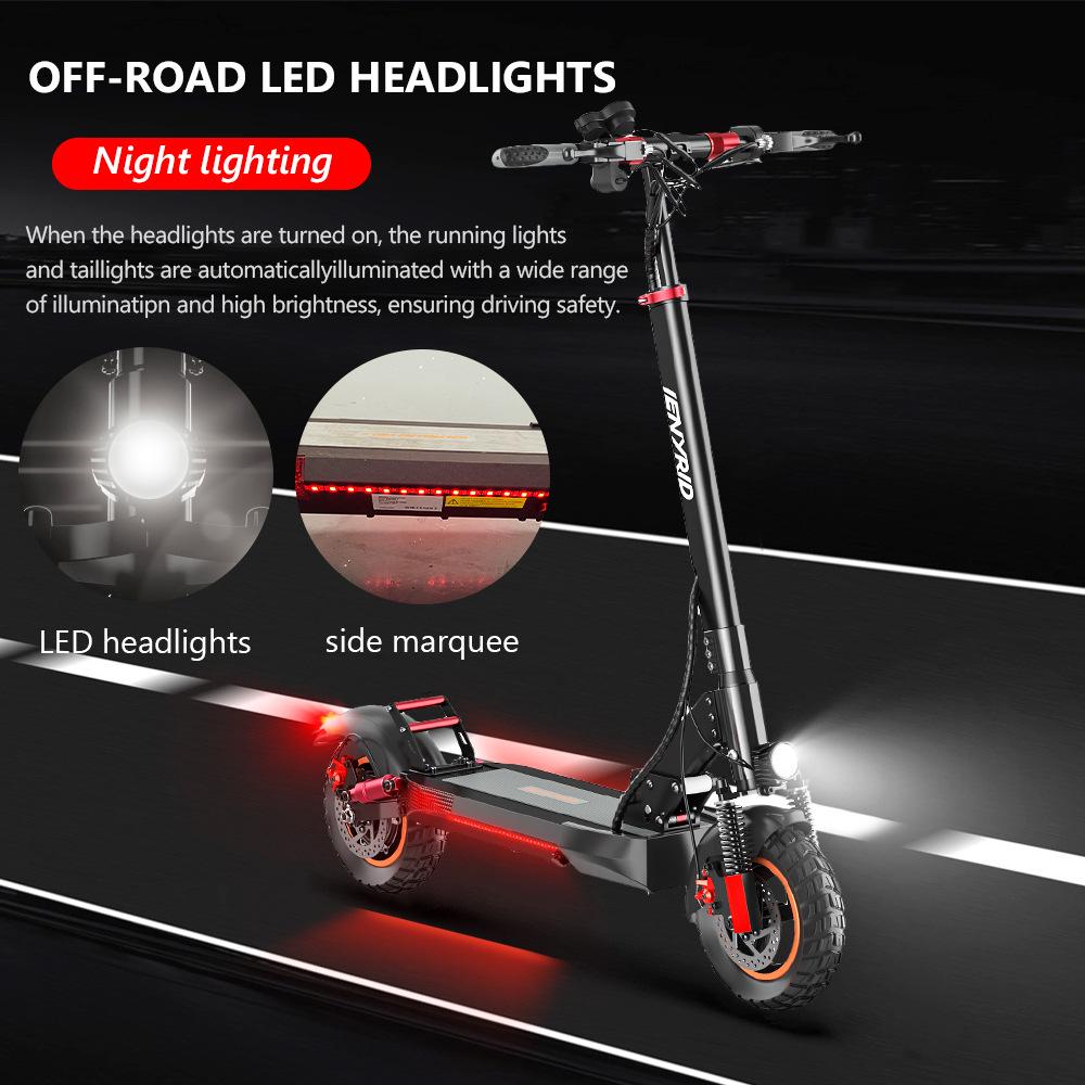 Foldable Off-Road Electric Scooter for Adults - Shock-Absorbing Two-Wheel Commuter