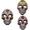 Realistic Skeleton Print EVA Party Mask Lightweight Face Cover Practical Design For Halloween Costume Cosplay Event