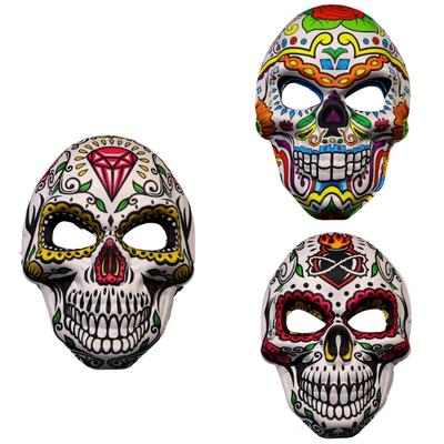 Realistic Skeleton Print EVA Party Mask Lightweight Face Cover Practical Design For Halloween Costume Cosplay Event