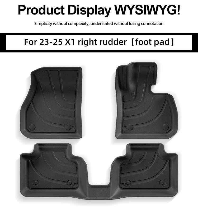 BMW X1 TPE Fußmatten (2023–2025), Individuelle Passform