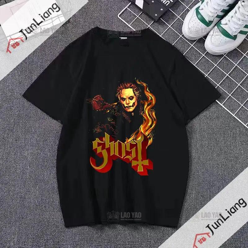 Ghost Band T-shirt Unisex's Hip Hop Graphic T-shirt Short Sleeve Casual O-neck T-shirt Band Fan T-shirt for Both Unisex and Unisex