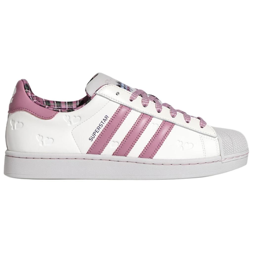 Adidas Originals Superstar 2 Día de San Valentín Edición Limitada Cómodas Clásicas Zapatillas Deportivas Unisex Blancas Moradas KZ7157
