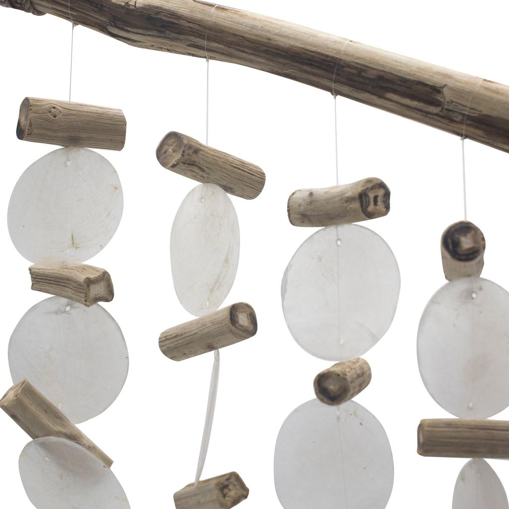 Wind Chimes Driftwood Pearl Effect