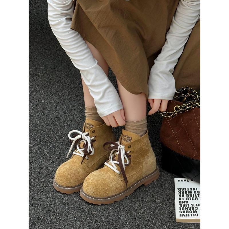 

New retro derby shoes platform heightening casual leather shoes commuting versatile big head tooling shoes 40 жовтий