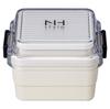 Masakazu NH Style Square Storage Lunch 27297 Box, Ivory, Size Approx. W12.2 D13.6 H8.9