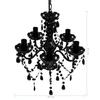 VidaXL Lustre avec 5 Ampoules Cristal Plafonnier Lumière Salon Chambre Maison 240308