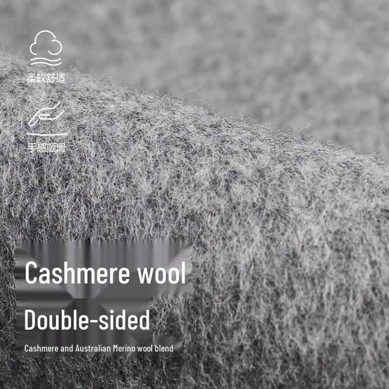 LESS 2023 Autumn Lamb Wool Straight Long Coat