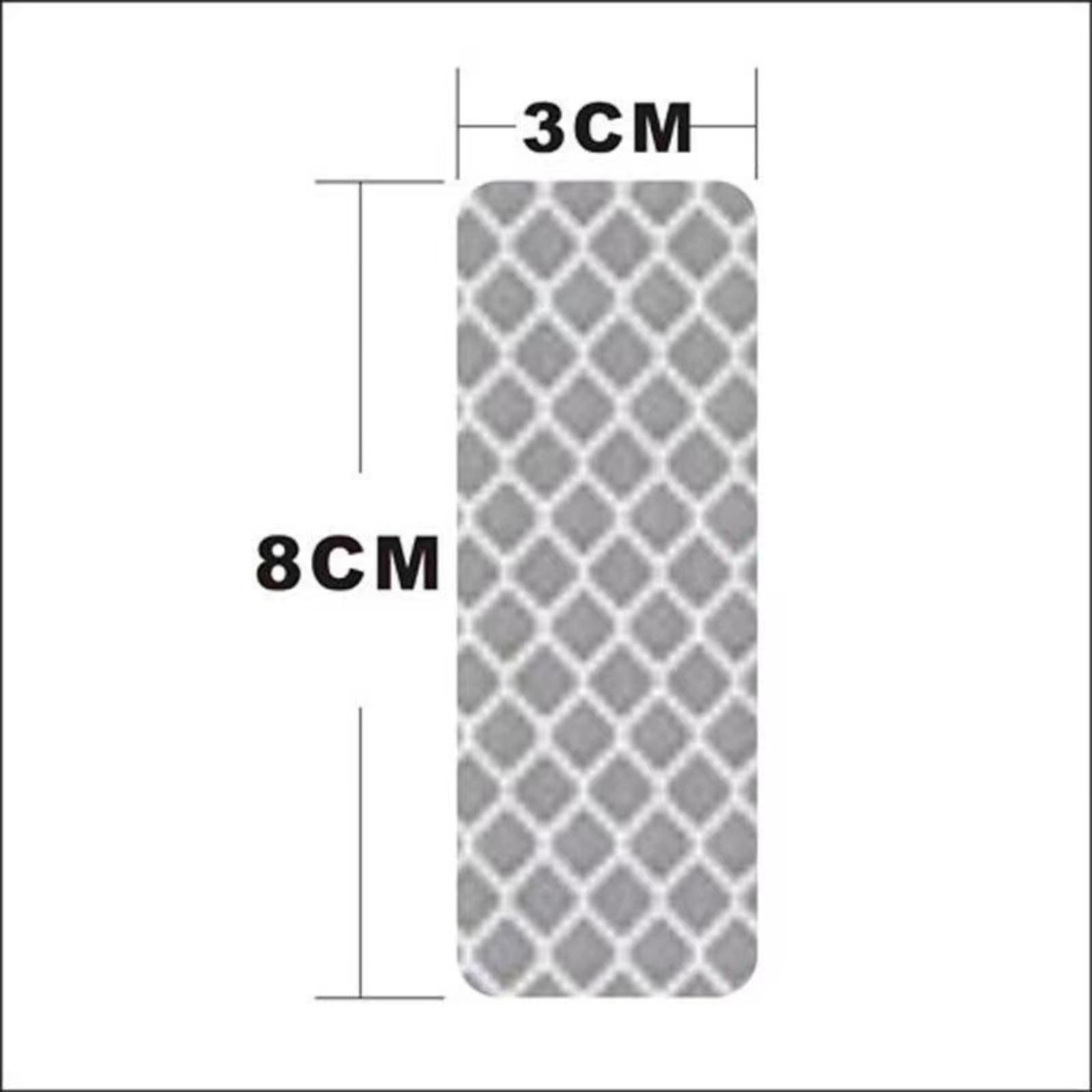 Reflective Adhesive Safety Sticker for Vehicles Motorcycles Helmets Waterproof PET Material Durable Reflective Tape for Enhanced Visibility One Size