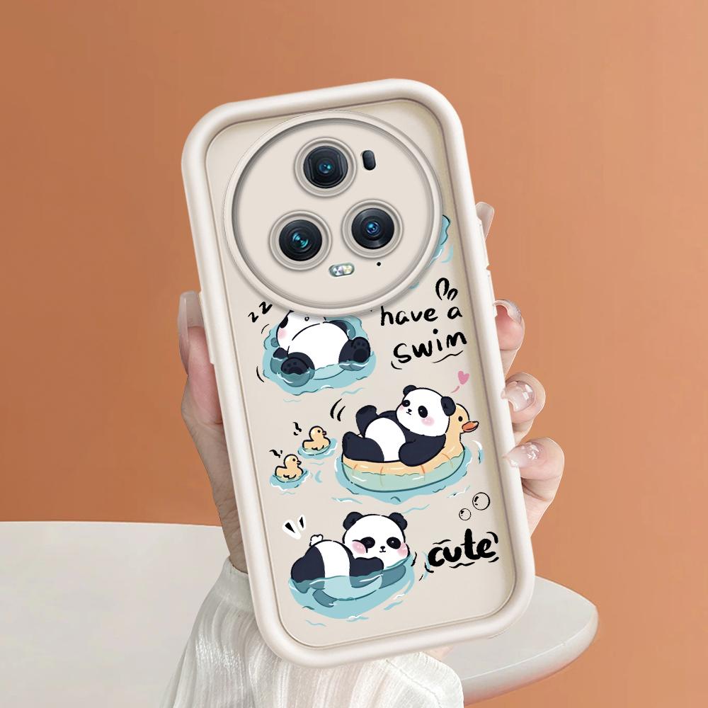 Soft Silicone Square Ladder Printing Pattern Phone Casing Full Cover Camera Shockproof Protection Rubber Case for Huawei Honor