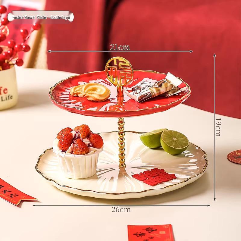 

2026 Multi-layer Fruit Bowl: Elegant Dessert & Pastry Plate for Home, Living Room, Coffee Table, Holidays, Weddings & Housewarmings