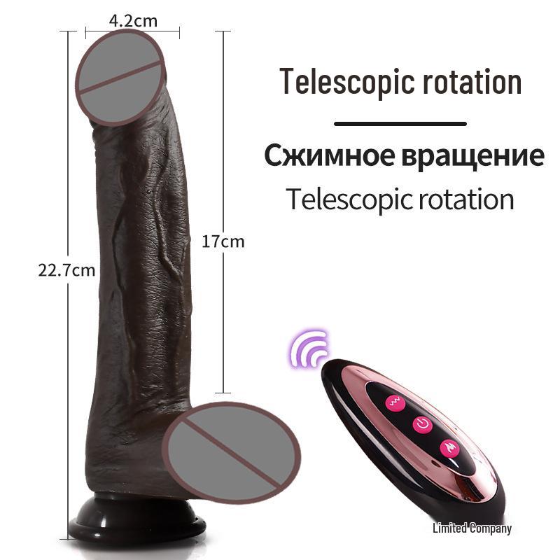 Fairy Telescopic Heating Black Vibrator for Women