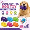 Interactive Latex Spot Grunting Pig Toy Soft Dog Chew Toy  For Small Medium Large Dog