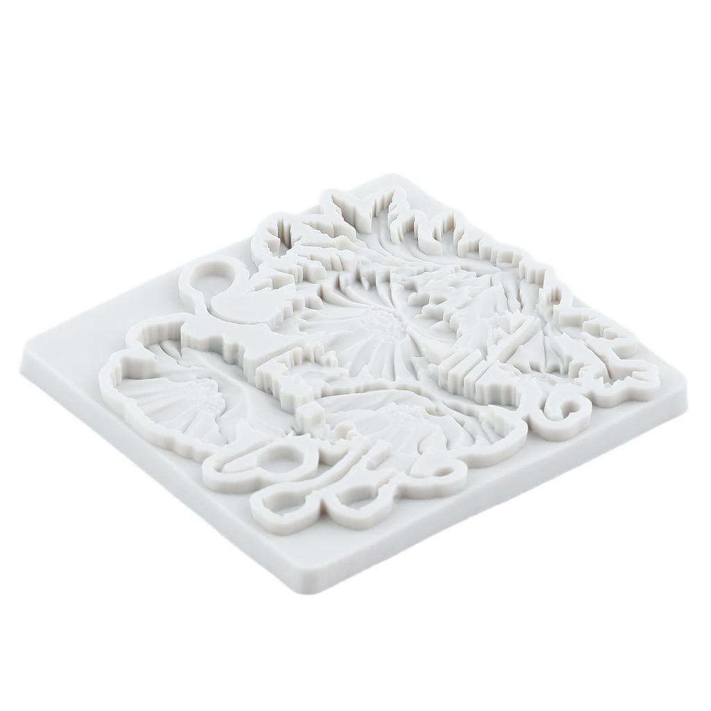 Flower Silicone Molds Orchid Daisy Rose Flower Fondant Mold Cake Decorating Tools Cupcake Topper Chocolate Candy Craft Gum Paste Polymer Clay