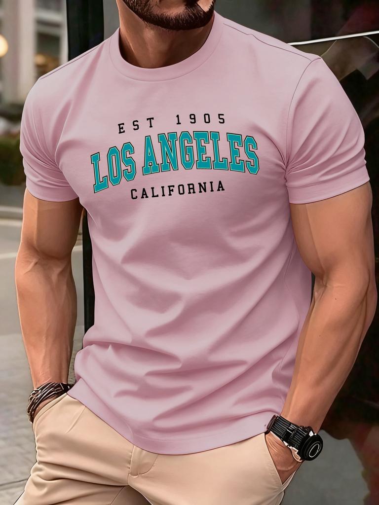 Usa Est 1905 California Printing T Shirt For Man ONeck Casual TShirts Summer Cotton Sportswear Unisex Loose Short Sleeve