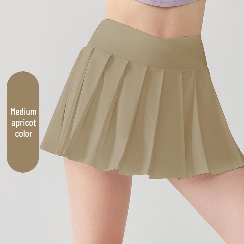 

Wuxi Jiu Yi Pleated Tennis Skirt: Anti-Slip, Comfortable Two-Piece Design with Built-in Shorts Medium