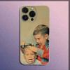 Phone Case For iPhone 16,15,14,13,12,11 Plus,Pro,Max,XR,XS,Plus,E,Mini Transparent Cartoon Funny Barber Shop Cover
