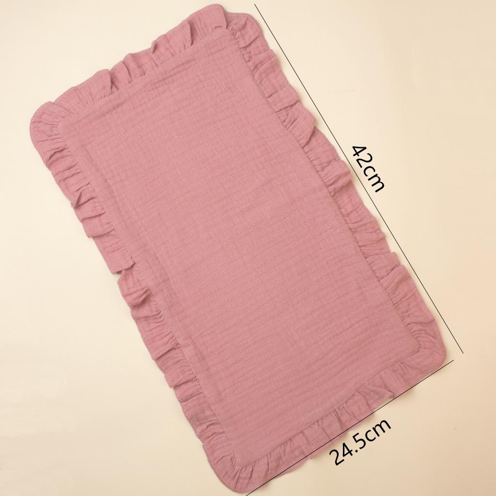 100% Cotton Baby Gauze Comfort Cloth: Newborn Multi-functional Handkerchief, Burp Cloth, Ruffle Towel, Soft & Skin-friendly.