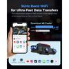 360 View 4 Channel Dash Cam Front and Rear Left Right Inside Camera for Cars, GPS and 5G Band WiFi, Night Vision, 160 Wide Angle