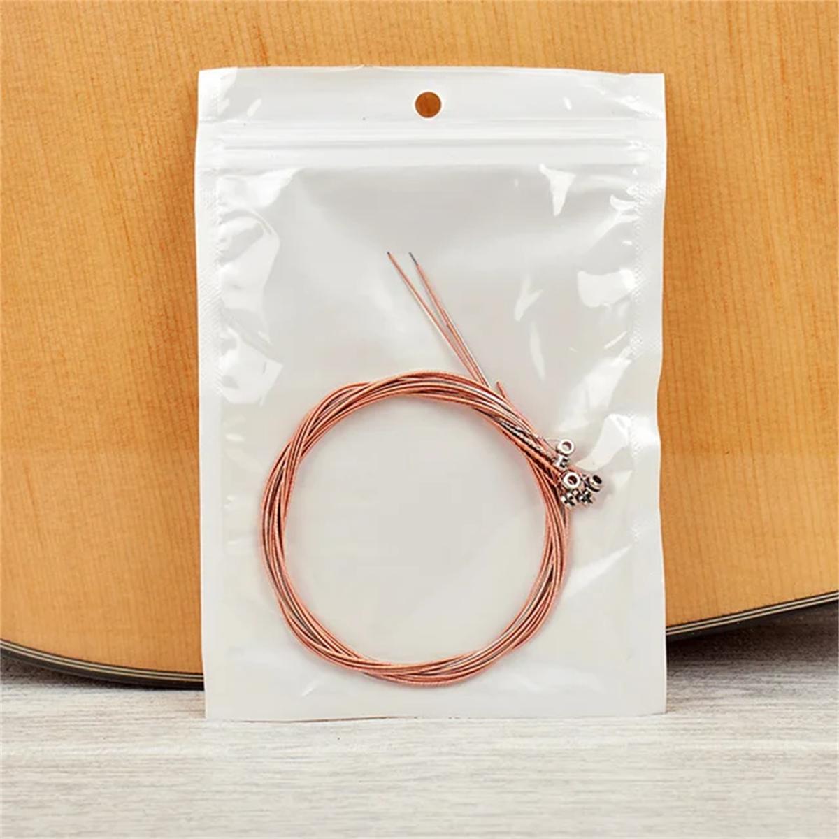 

Miwayer Acoustic Guitar Strings - High Carbon Steel Core, Rust-Resistant & Long-Lasting, Bright & Balanced Tone красный