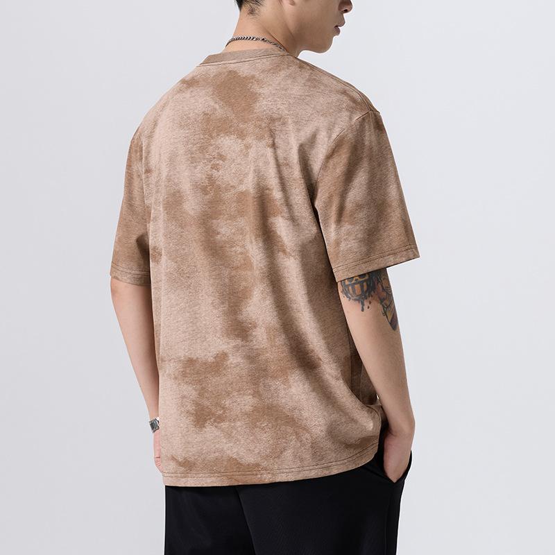 New American Retro Loose Short-sleeved T-shirt for Men In Summer