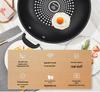 Macar's Diamond Non-Stick Flat-Bottom Wok - Fume-Free, Oilless Iron Cookware for Stovetops