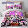 Name Custom My Hero Academia Pattern Bedding Set Quilt Cover Pillowcase Home Decor Gift (1 * Duvet Cover + 2 * Pillowcase, Without Core)