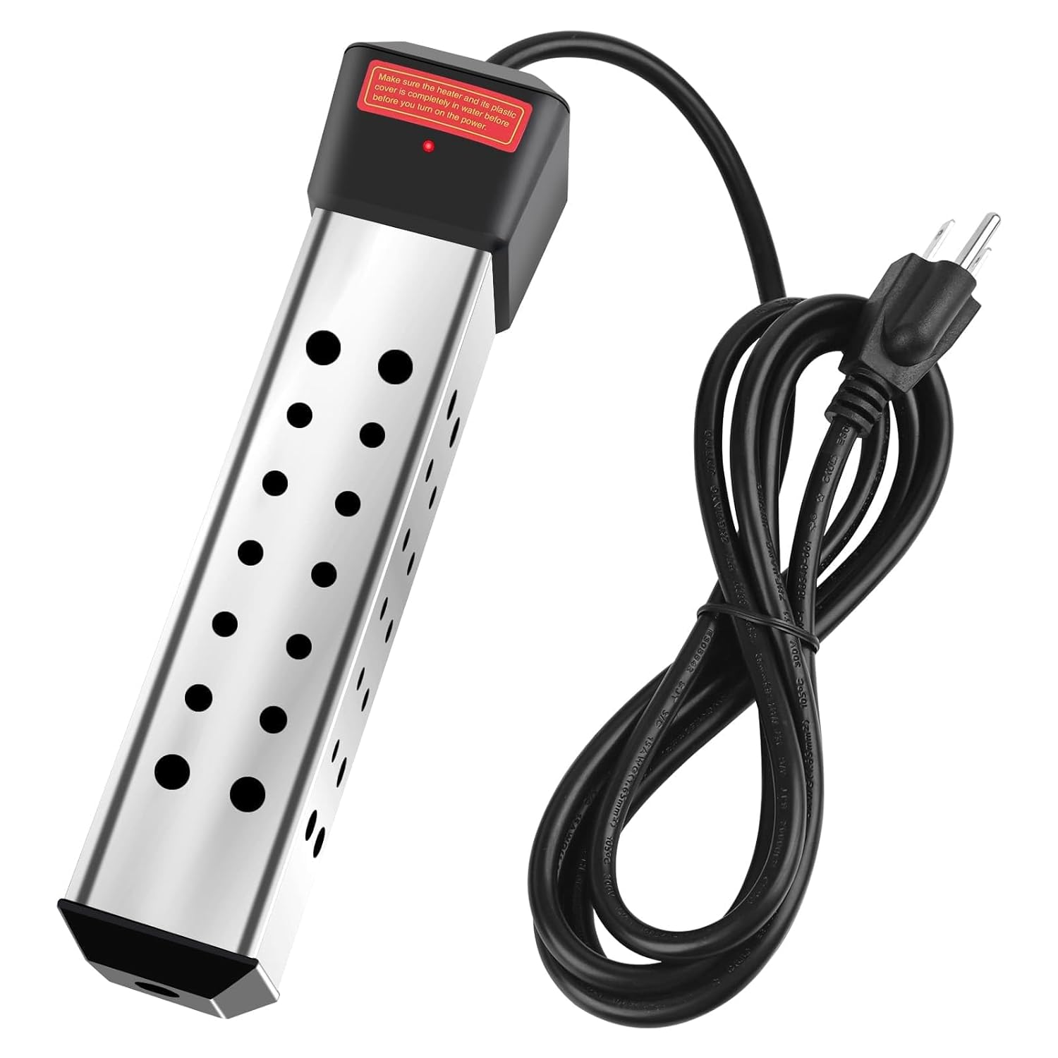 Immersion Water Heater, 2000W Portable Water Heater with 304 Stainless Steel Guard Anti-scalding Water Heater for Pool Bathtub -Heat 5 Gallons Water