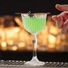 Nordic Lead-Free Etched Glass Classic Cup Cocktail Glass Martini Glass Vintage Crystal Glass