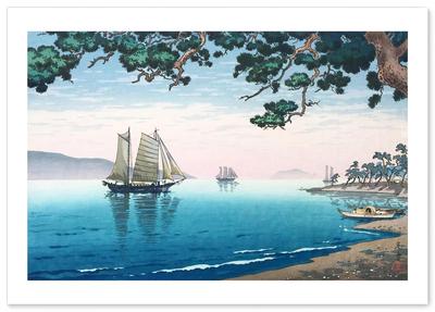 Tsuchiya Koitsu (Maiko No Hama) Poster, A3 Size (Made In Japan), Interior Wallpaper, Painting, Art, Art Poster