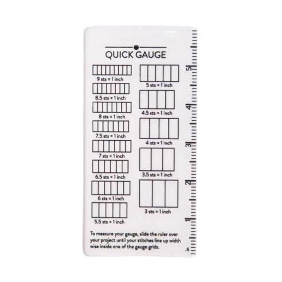 Quick Knitted Measuring Ruler Double-Sided Scale Stitch Calculator Needle Gauges Knitting Tool Measurement Accuracy Gauge