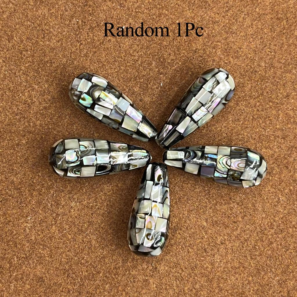 1Pc, Natural Abalone Shell Pendant, Fashion Minimalist Style Men Women Charms, DIY Necklace Components for Creative Jewellery Making, Festive Crafts