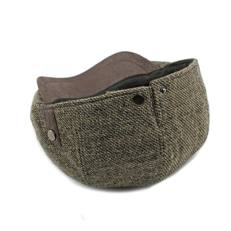 Woolen Hat Women's Autumn Winter Beret British Painter Hat Forward Hat Men's Cotton Hat Peaked Cap