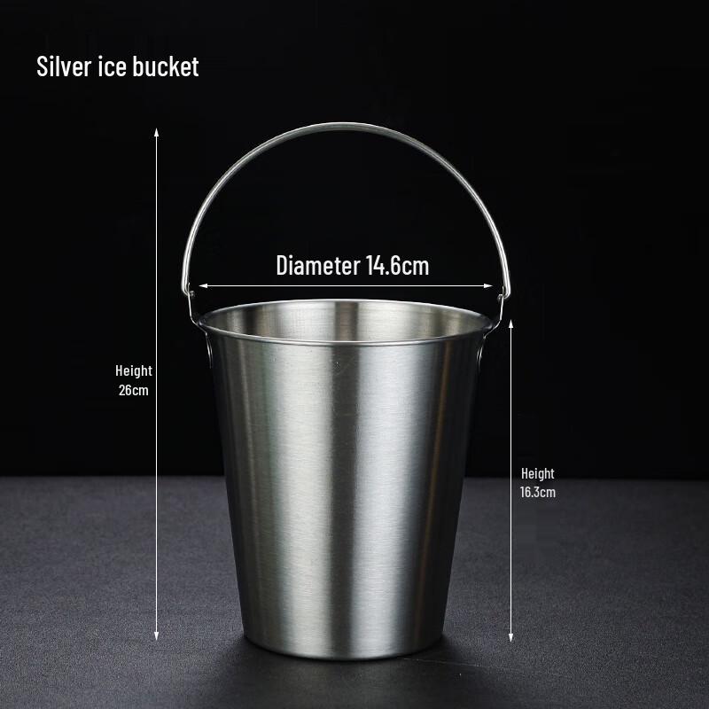 304 Stainless Steel Ice & Snack Bucket