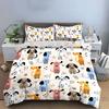 Playful Dog Pattern Set  Kid'S And Adults' Bedroom Decor, Exquisite Three-Piece Bedding Set Gift
