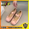 Evening shoes gentle wind flat satin ballet shoes 2025 new spring shallow mouth boat shoes Mary Jane women's shoes